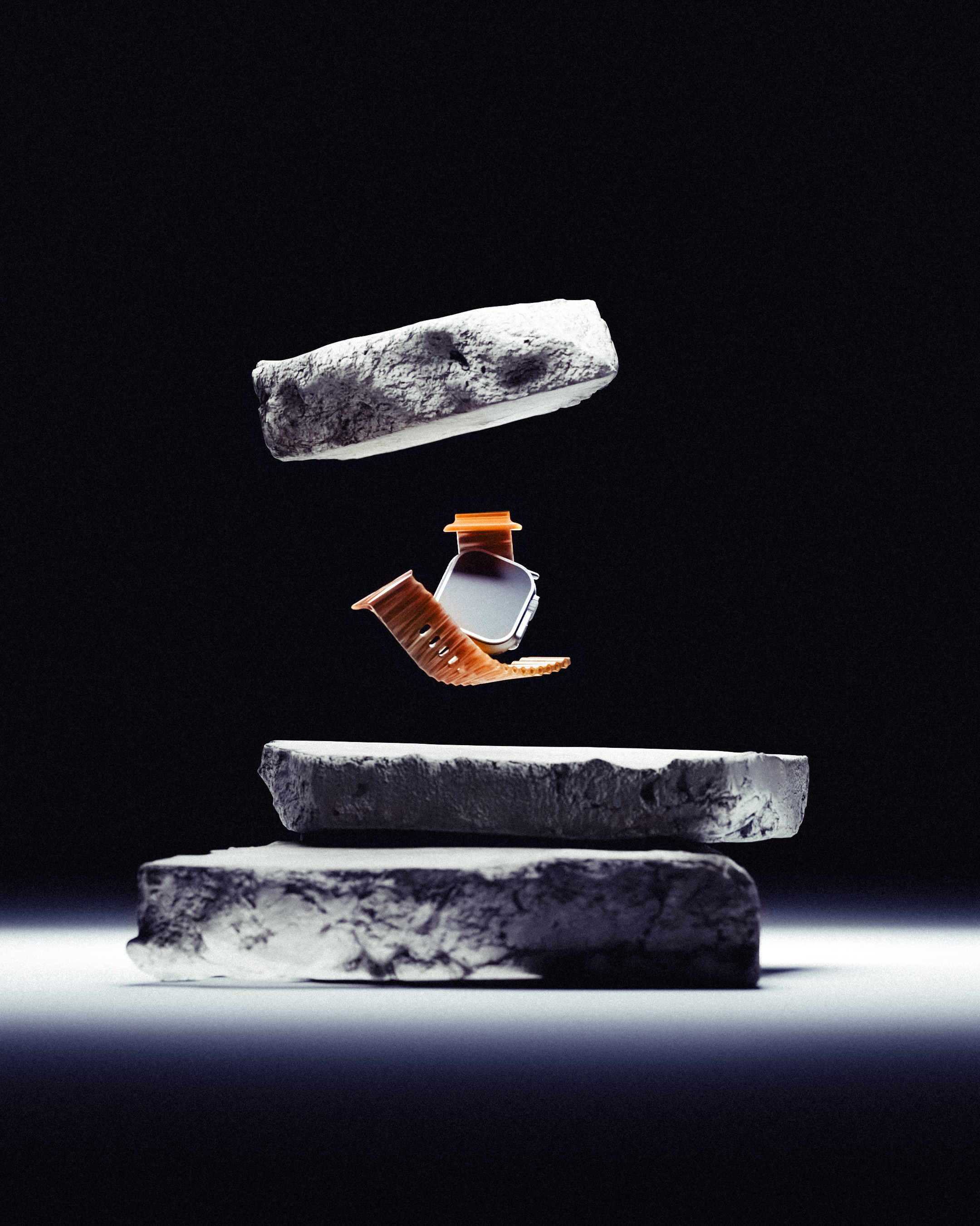 Apple Watch and rocks